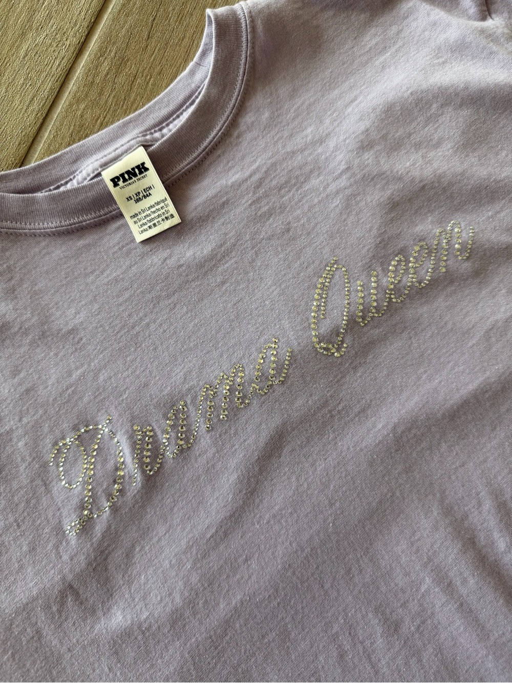 PINK Victoria's Secret Lavender 'Drama Queen' Rhinestone XS